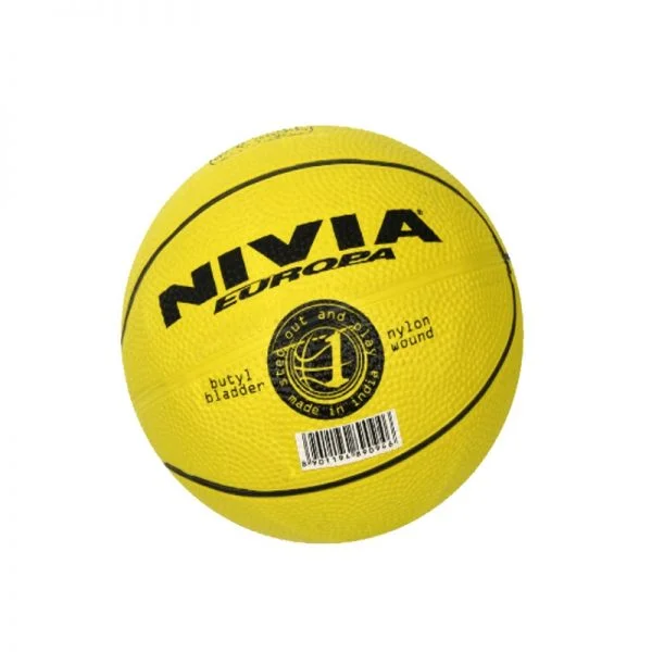 Nivia Basketball Europa Yellow Madhukar Sports