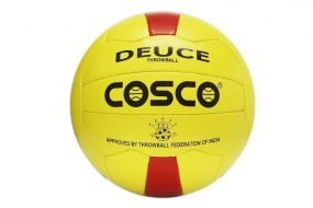Cosco Deuce Throwball Synthetic Hand Sewn Size-5 - Yellow/Red