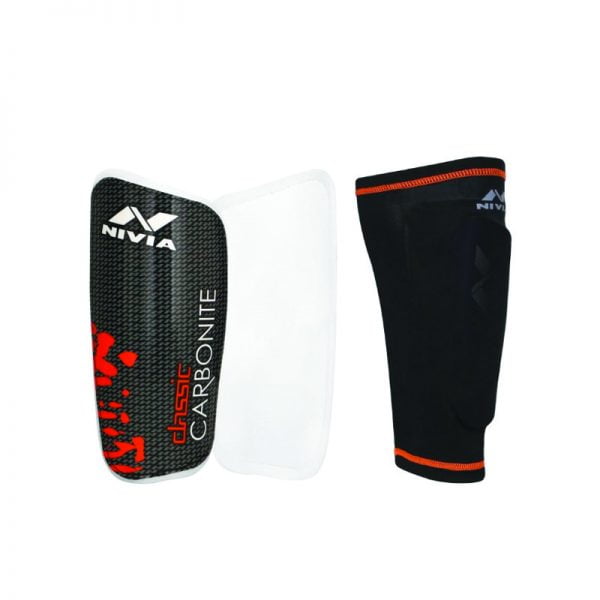 Football Shin Guard Classic With Sleeve Madhukar Sports