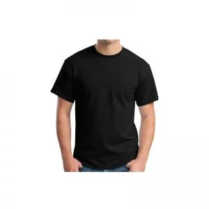 Round Neck Black Premium Cotton T Shirts