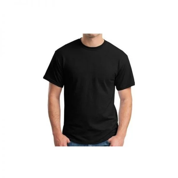 Round Neck Black Premium Cotton T Shirts