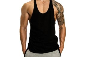 Men's Gym Vest Black and Navy
