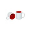 Inner And Handle Red Colour Mug Delhi Digital Print