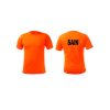 Sain Customize Round Neck T-Shirts Orange Color