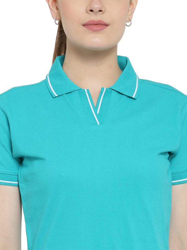 Women's 100% Pure Organic Cotton Polo T Shirts Chest