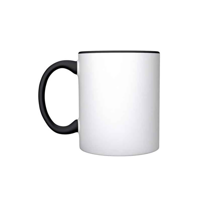 Black Inner And Handle Colour Mugs Full Customization